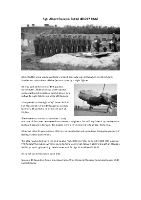A preview of a PDF biography for Buttel, Albert Francois